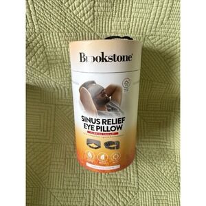 Brookstone Sandlewood Scented Sinus Relief Eye Pillow Hot/Cold Gray